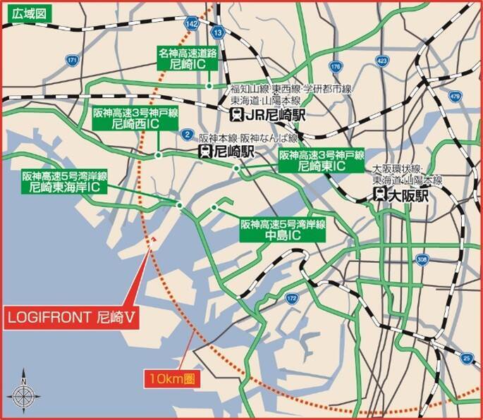 兵庫県尼崎市に物流施設「LOGIFRONT 尼崎Ⅴ」が竣工　横浜ゴムがタイヤ物流センターとして一棟利用