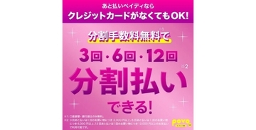 povo2.0、支払い方法に「ペイディ」の分割あと払いを拡充　6回・12回払いが常時利用可能に