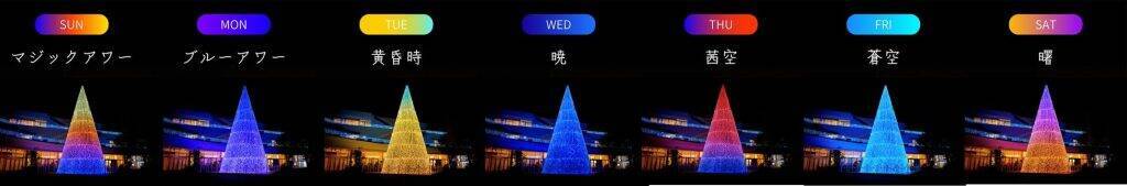 神奈川県「テラスモール湘南」、青い海・蒼い空をイメージしたイルミネーションイベントを開催　幻想的なツリーが出現