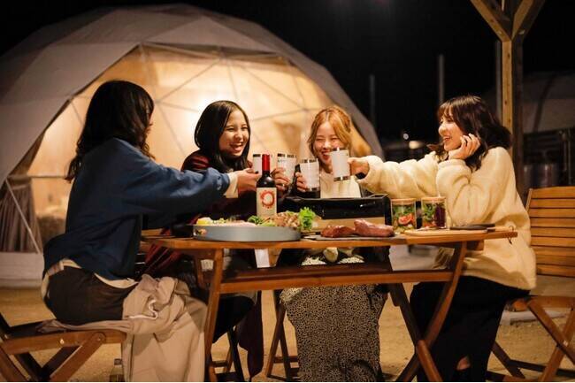 沖縄県内最大のグランピング施設「エイトポイントリゾート沖縄」が2月1日に開業　こだわりの地元食材やホテルライクな体験