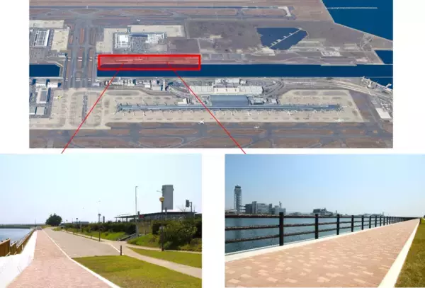 関西国際空港の親水緑地公園が再整備　遊歩道の利用環境を改善