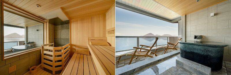 北海道「洞爺湖万世閣ホテルレイクサイドテラス」、特別室を貸切展望サウナ付客室・温泉展望風呂付客室にリニューアル