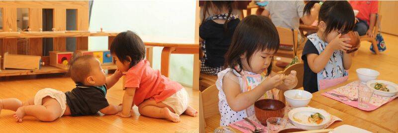モンテッソーリ教育を行うハピネス保育園、令和5年度入園願書受付を開始　0歳から布パンツや和の調味料などを使用した給食