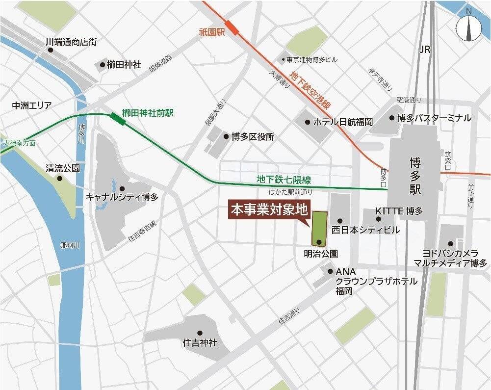 福岡・博多に「明治公園」が8月7日に開園　店舗棟・立体園路・5つの広場などを整備