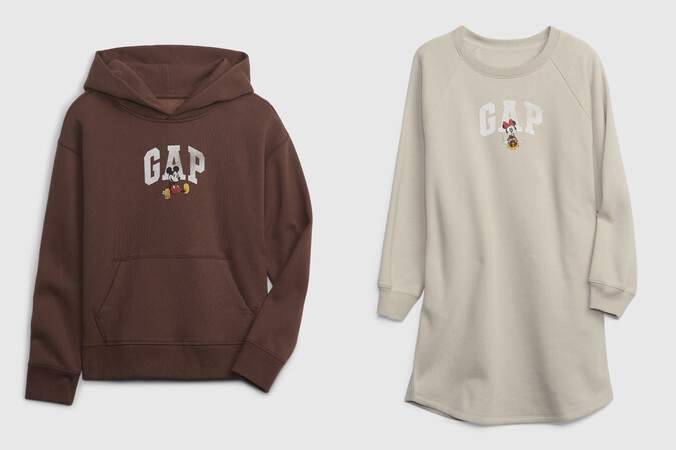 Gap、ミッキー&ミニーのコラボコレクション発売　リンクコーデが楽しめるメンズ、キッズ、ベビーアパレルがラインナップ