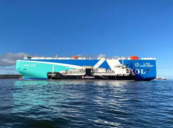 商船三井、北米西岸で初となる自動車船向けLNG燃料調達の年間契約を締結