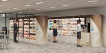 KDDIとローソン、「ローソンS KDDI多摩センタービル店」でオフィス向け店舗モデルの実証実験を開始