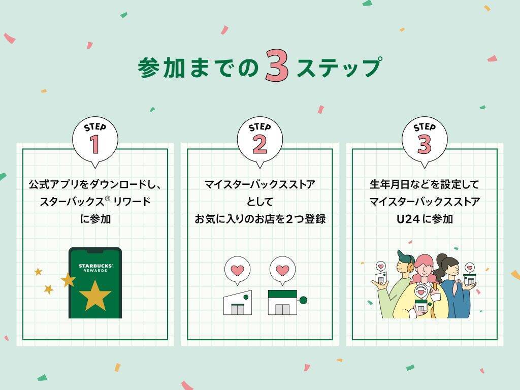 スターバックス、U24世代向け新サービス「マイスターバックスストアU24」を7月7日開始　毎月割引特典などを提供