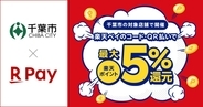 楽天ペイ、千葉県千葉市の「キャッシュレス決済で最大5%還元キャンペーン」に参加　8月7日から8月30日まで