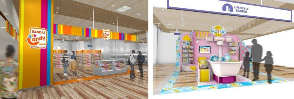 埼玉県「イオンモール北戸田」にバンダイナムコグループのオフィシャルショップ5店舗が登場　12月12日より