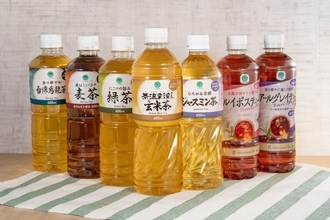ファミリーマート、PBペットボトル飲料「玄米茶」を7月30日よりリニューアル　国産玄米使用かつリサイクルペット容器に切り替え