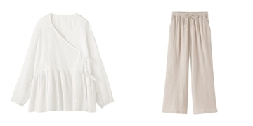 無印良品、オーガニックコットン100％の「楊柳ガーゼ」シリーズを順次発売 　婦人ホームウエア・こども服を展開