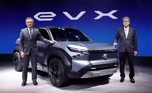 スズキ、EVコンセプトモデル「eVX」世界初公開　EV世界戦略車第一弾のコンセプトモデル