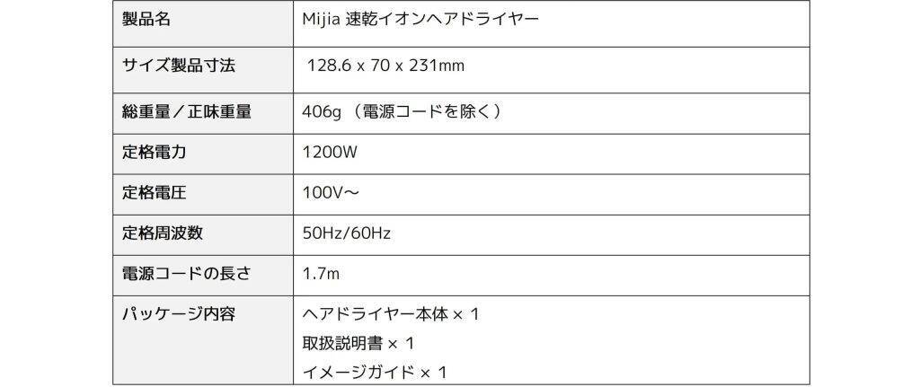 シャオミ・ジャパン、スマートライフブランド「Mijia」を日本初展開　第1弾として「Mijia 速乾イオンヘアドライヤー」を発売
