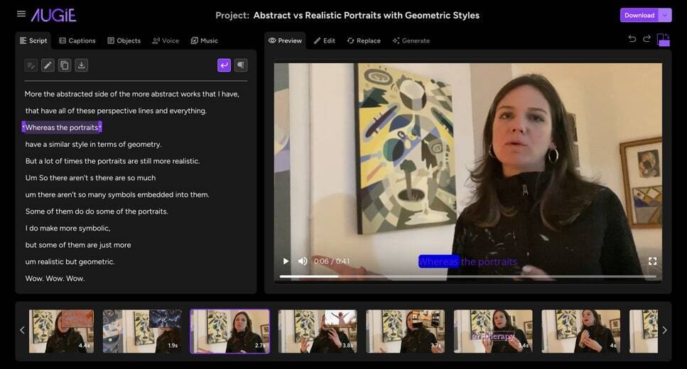 撮影なしで動画を生成、AIビデオプラットフォーム「Augie Studio」は動画制作をどう変える？