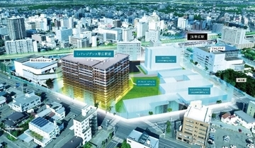 北海道帯広市の大規模複合開発「帯広駅南口再開発」、マンションギャラリーが1月10日オープン　14階建・全185戸が誕生