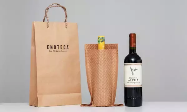 ワインショップ・エノテカ、「プラスチック製緩衝材」を全国50店舗にて順次廃止　年間約5.4tのプラ資材削減に　