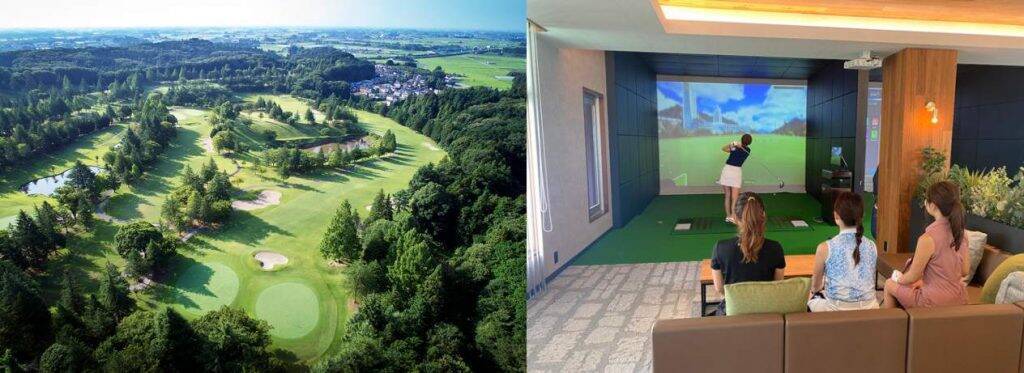 鹿沼72カントリークラブ、ゴルフ場クラブハウス内にシミュレーターを導入した「バーチャルゴルフラウンジ」をオープン