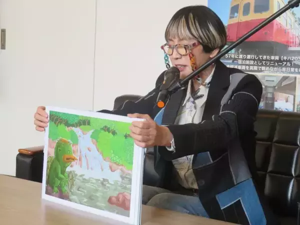 小湊鐵道、地元の民話をもとに紙芝居を読み聞かせ