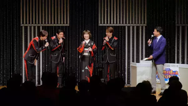 「田川寿美、自ら選曲した昭和の名曲『東京ブギウギ』をLAST FIRSTとデュエット熱唱し笑顔」の画像
