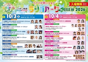 「ラジオパーク」タイムテーブル発表！STARGLOWの「Drivin’ My Life」がテーマ曲に決定！