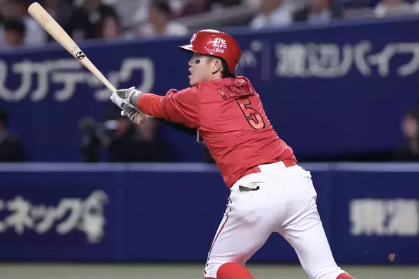 中田翔氏「きっかけになる」広島・小園、26打席ぶりの安打が適時打！