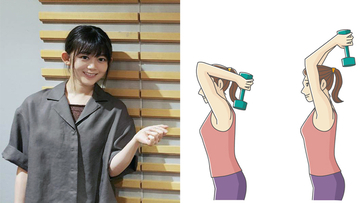 欅坂46・尾関梨香が伝授！ 自宅でできる「二の腕」と「腹筋」の筋トレ