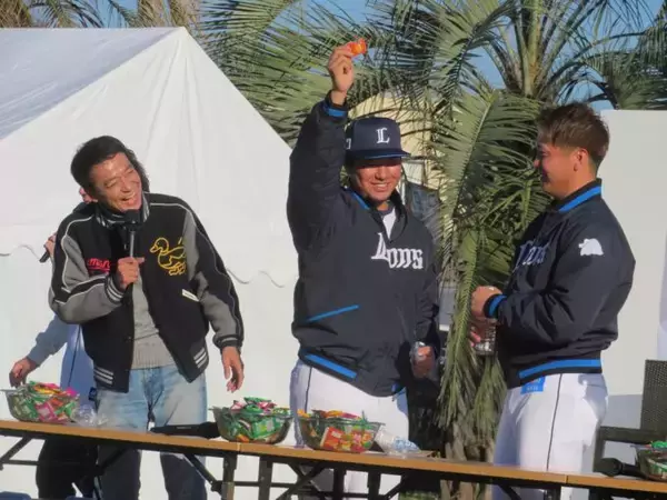 「西武ライオンズの5選手がこんにゃくパークでミニ野球教室＆トークショー」の画像