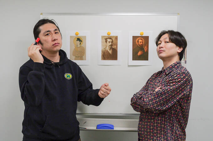 受験生の時間を守れ！　「教科書の偉人落書き選手権」3本勝負でランパンプスが対決！