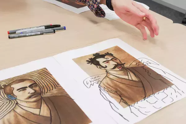 「受験生の時間を守れ！　「教科書の偉人落書き選手権」3本勝負でランパンプスが対決！」の画像