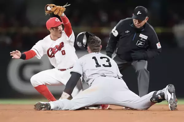 巨人・キャベッジ、二塁を狙うも…天谷氏「アグレッシブさはすごく大事なんですけど…」