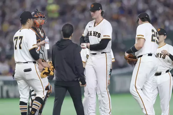 巨人・ウィットリー、4回まで阪神打線を1安打に封じるも…真中氏「崩れたのは四球1つからでしたからね」