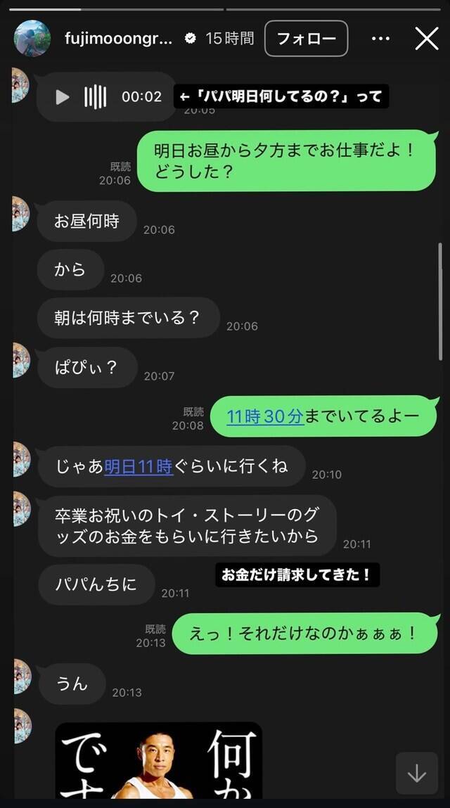 「お金だけ請求してきた！」フジモン、娘からお金を無心される!? 「正直こういう子供好きになれない」
