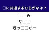 「【ひらがなクイズ】解けるとすっきり！ 空欄に共通する2文字は？ ヒントはできたてのグルメ」の画像1