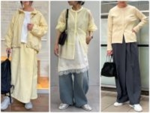 大人の春夏は「バターイエロー」で顔映え！ 肌を明るく見せる、最旬カラーコーデ3選