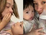「「必死すぎて、怒鳴り散らかしママも泣いたり」YouTuberの美人妻、41歳誕生日に親子ショット公開「最高な時間を」」の画像1