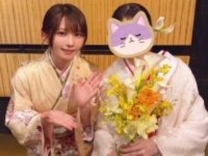 「着物姿もすご」えなこ、妹の結婚式での振り袖姿を披露！ 「泣きそう」「めちゃくちゃ似合ってます！」