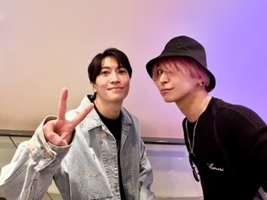 「たまらんです」佐久間大介、イケメン“親友“とランチへ！ 「なんか友だちに見せる顔が男過ぎて苦し」