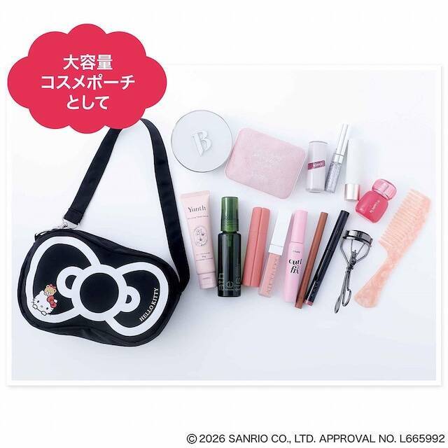 【付録】リボン型フォルムが存在感抜群！「ハローキティのリボン型ミニバッグ」が付いてくる『mini 2026年7月号』が6月12日発売