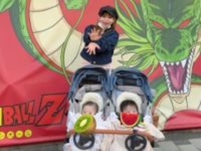 「更にイケメンになりましたね」中川翔子、双子息子と新宿御苑で花見「ずいぶん、大きくなりましたね」