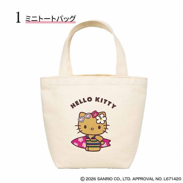 日焼けハローキティ付録が今年も登場！「日焼け サンリオキャラクターズ夏盛り3点セット」が付いてくる！ 予約必須の『sweet 2026年8月号』は7月10日発売