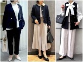 セレモニー以外でも着まわしOK！卒入学式におすすめの「40代のセレモニーコーデ」3選