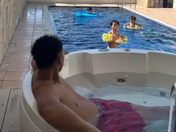 「束の間の休日」中田翔、息子2人とプライベートショット公開！ 「体かっけえ」「可愛すぎて」