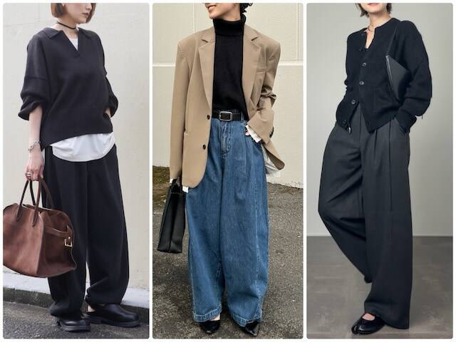 【ユニクロ】40代はおしゃれ見えする「限定コレクション」が狙い目！ 旬デザインの秋冬パンツコーデ3選