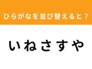 【アナグラムクイズ】「い ね さ す や」を並び替えると？ 1分以内で挑戦しよう