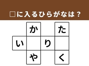 【クロスワードパズルクイズ】語彙力が試される！ □に入るひらがなは？ 「遠くの国」がヒント