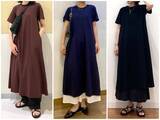 「2990円の万能ワンピ！【ユニクロ】楽ちんで涼しいTシャツワンピでつくる「40代の着回し夏コーデ」3選」の画像1