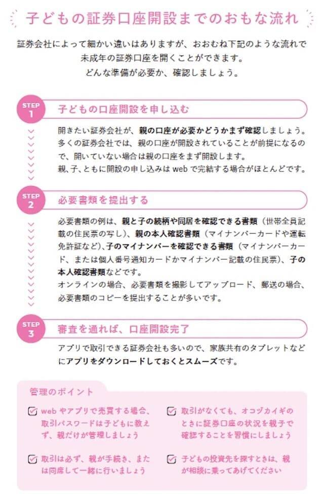 子ども名義の証券口座はどう作る？ 投資を始める前に親が知っておきたい注意点