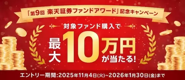 「楽天証券、ノミネート35本から最優秀ファンド7本を選出。第9回「楽天証券ファンドアワード」」の画像