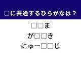 「【ひらがなクイズ】わずかな空間や最新の情報に共通するひらがな2文字は？」の画像1